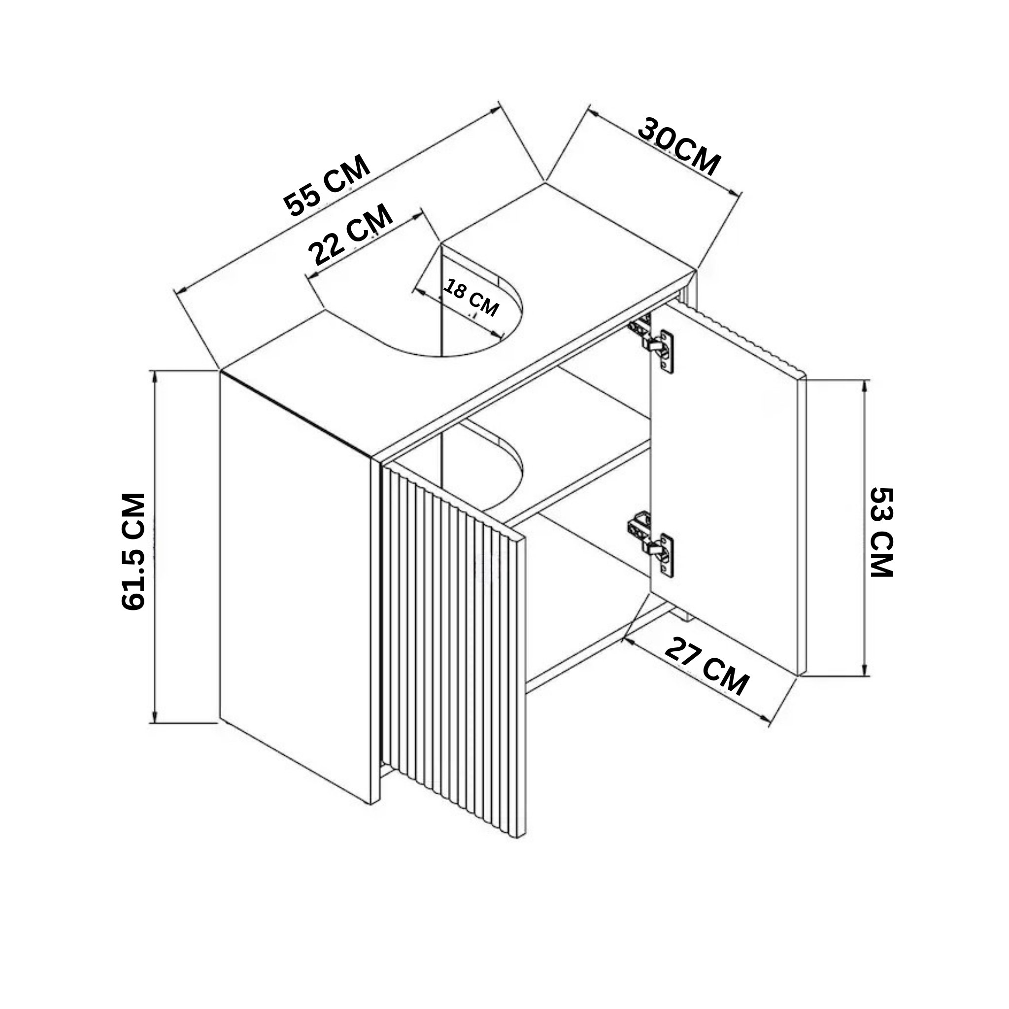Meuble salle de bain PVC - الصورة 4